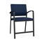 Lesro Newport Wide Hip Chair Metal Frame, Black, MD Ink Upholstery NP1261 - alternate 1